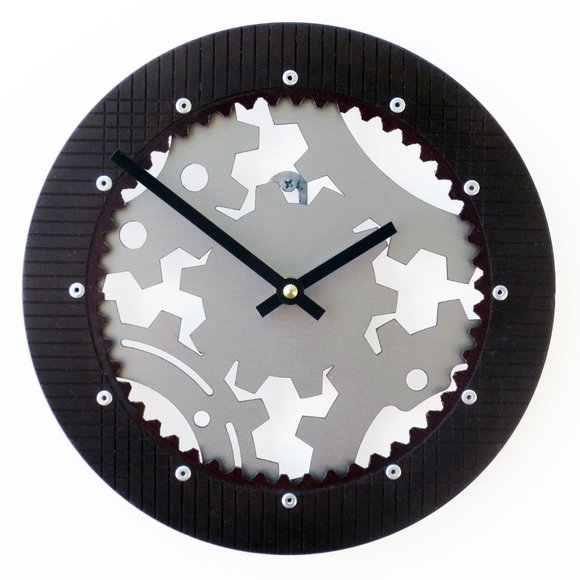 OOAK Small Gear Wall Clock III - Father's Day Gift